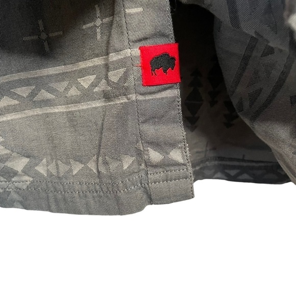 Mountain Khakis Gray Aztec Stash Flannel Shirt Long Sleeve Button XL Mens - Picture 6 of 9